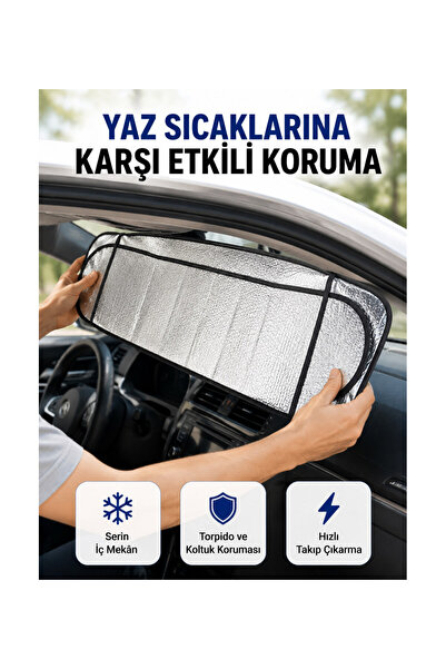 pınaxar Foldable Sunshade with Sponge Insulation