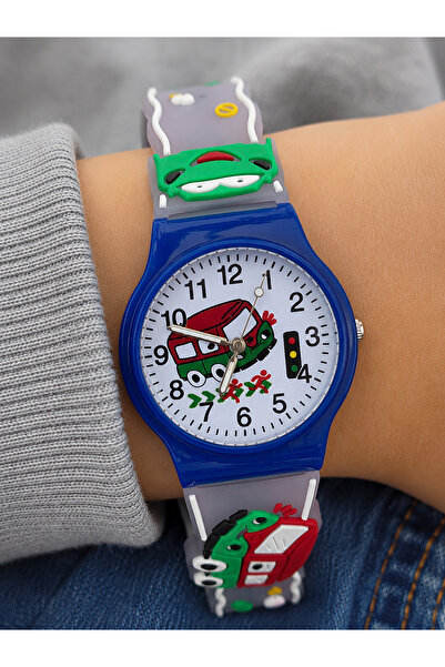 Weluxa Boy's Wristwatch Silicone Cord Analog Display Colorful Design
