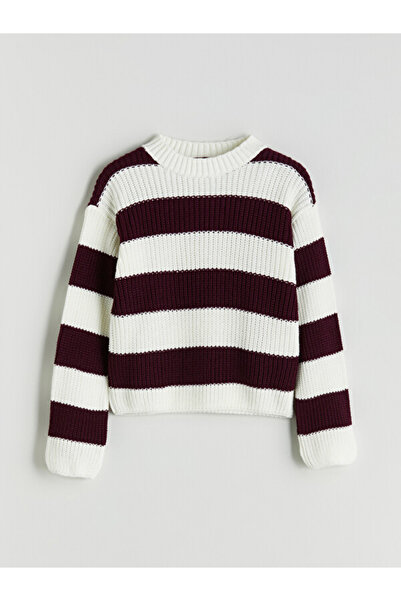 LC Waikiki I Zero Roba Collar Striped Girls' Sweater from Freezen Store