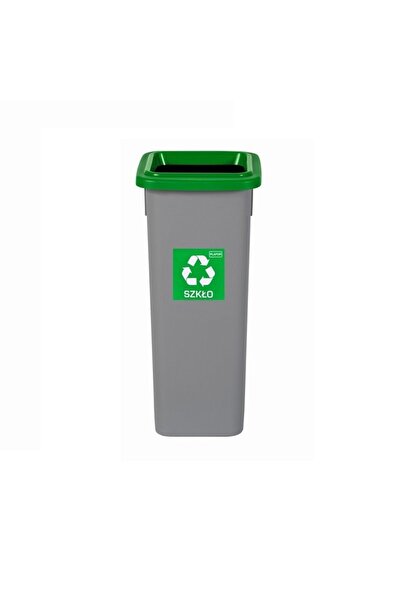 PLAFOR Plastový kôš na selektívnu recykláciu, objem 20 l, vhodný - sivý so ze...