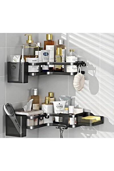 UANDME Uandhome Corner Shower Caddy Set 6 Pack, No Drilling Self-Adhesive Wal...