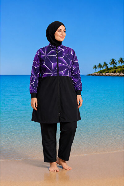 Differend Plus Size Quick Drying Fully Covered Tight Swimwear Oversize