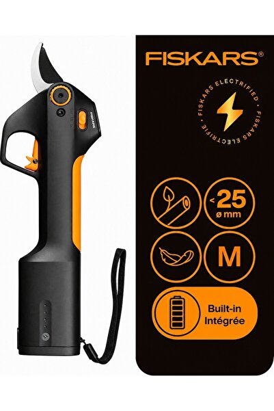 FiSKARS Akülü Budama Makası Bypass M Batarya Dahil 1082297