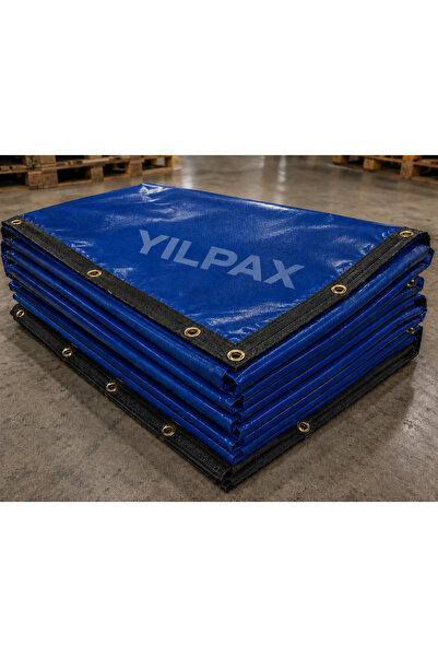 YILPAX MAVİ Branda 650 Gr PVC Özel Ölçü Su Geçirmez Dayanıklı Uzun Ömürlü ve Kuş Gözlü