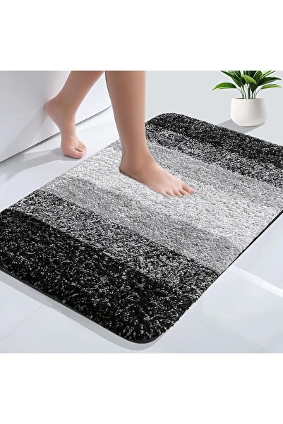 Naxifly Bathroom Rug Mat 80x50cm, Bath Rug Set Bathroom Rug TPR Backing, Non ...