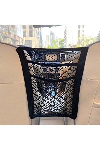 Generic 3 Layer Car Mesh Organizer with Upgrade Stretch Length,Seat Back Pet ...