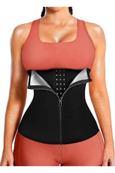Generic Womens Waist Trainer Corset with Zipper Sweat Waist Trimmer for Women...