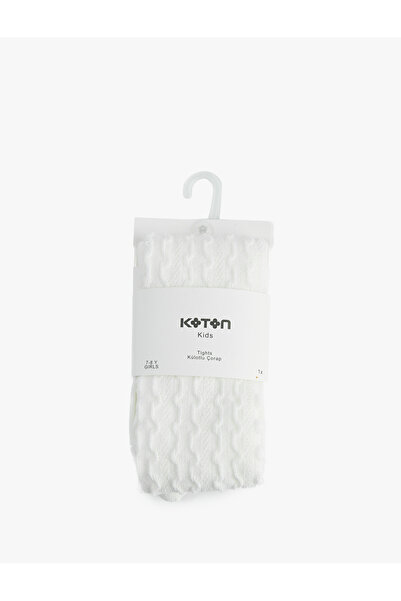 Koton Textured Cotton Pantyhose