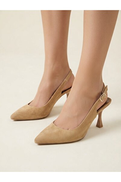 Rüya Shoes Thin Heel Pointed Toe Comfortable Classic Heeled Genuine Leather S...