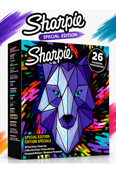 Sharpie 26-Count Permanent Markers Set – Fine & Ultra Fine Point, Bold Assort...