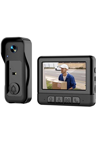 STARSTAR Wireless video doorbell camera with monitor, 4.3-inch IPS screen, in...