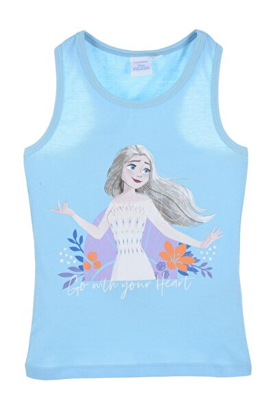 Sun City Fashion Group Μπλούζα αμάνικη κορίτσι "Go with your heart" γαλάζια