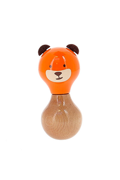 Vilac Dřevěné maracas chrastítko pro miminka - Medvídek Marcel - Vilac, 6 x 6...