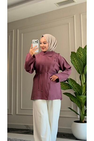 Suede Style 6403 - Stylish Comfortable Horizontal Button Detailed Woven Soft ...