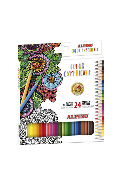 Alpıno Цветни моливи, Cutie Carton, 24 цвята/комплект, Цветна изживяване - Пр...