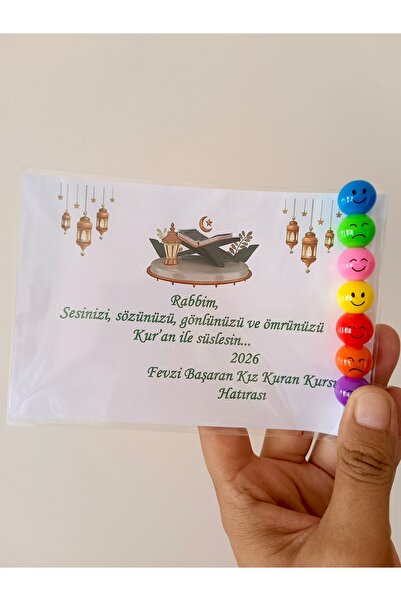 BursaTasarımDünyası 20 Pieces of Quran Course, Hatim Gift Emoji Pen