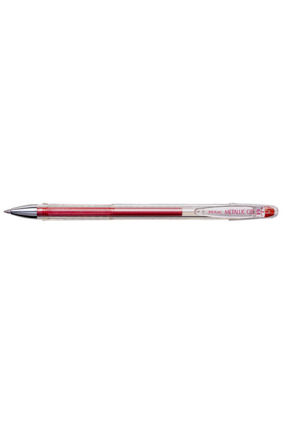 PENAC Fx-3 Metallic Gel Pen, 0.8mm, Metallic Tip, Transparent Body - Metallic...