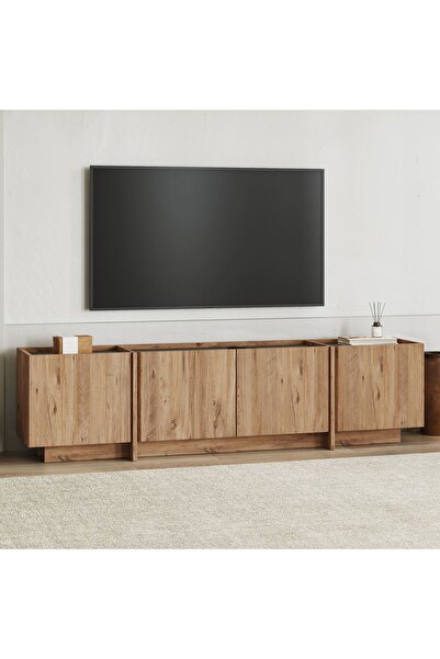 Rani Mobilya Rani Home Tv Ünitesi Atlantik Çam - Antrasit 180 Cm AA-5326