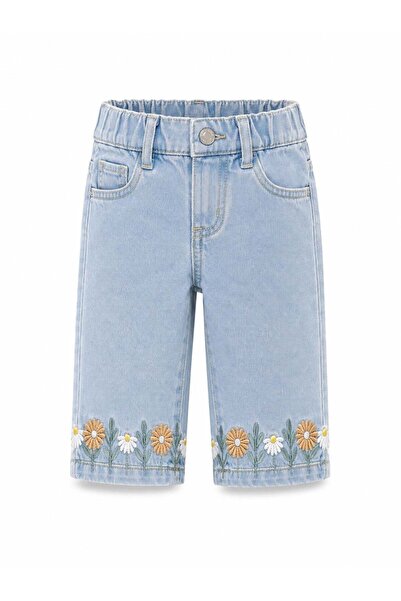 GAP Kids Gap Baby Girl Floral Embroidered Jeans 1-6 Years Blue