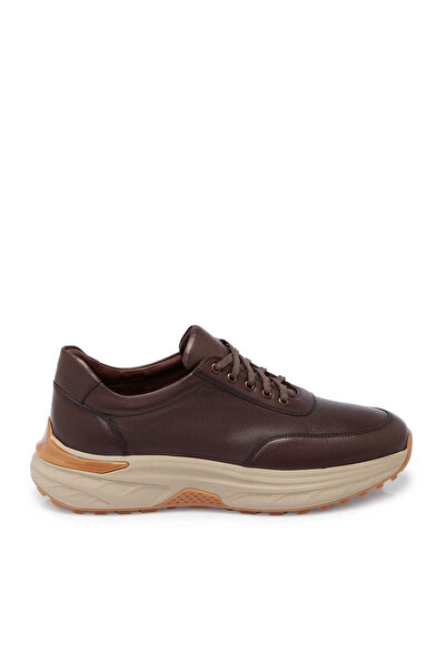 Tergan Kahverengi Hakiki Deri Erkek Sneaker - E25S1AY57491-A24