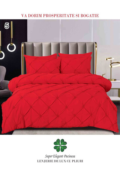 Super Elegant Pucioasa Lenjerie de Pat 6 Piese, Bumbac Finet, Pat Dublu, 2 Pe...