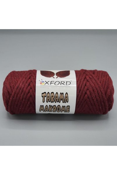 Oxford İplik Tarama Macrame 5 mm - 054 Claret Red