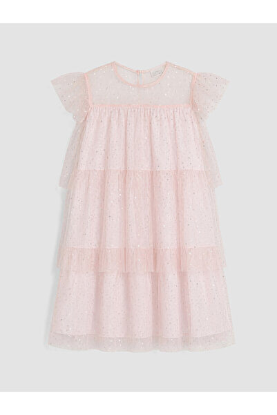 LC Waikiki Trendlucky Girls' Glitter Tutu Dress with Ruffles and a Difference...