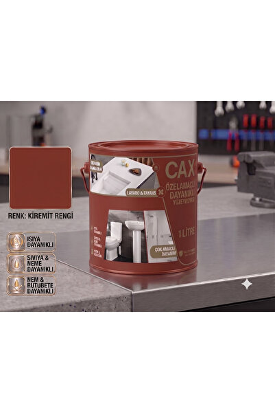 caxcolors CAX Dayanıklı Özel Yüzey Boyası 1 L - Su , Nem ve Isı Dayanımlı Fay...