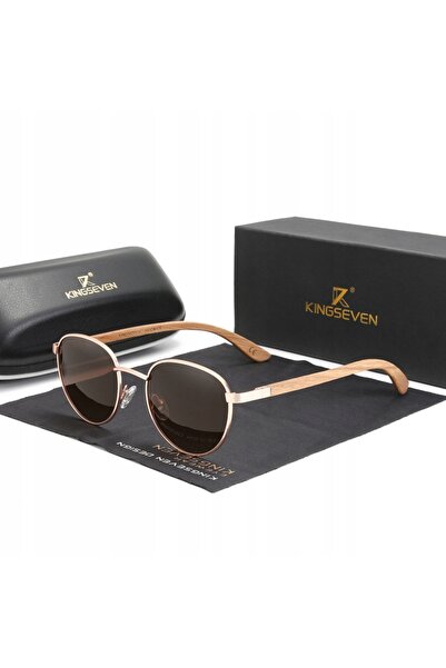 KINGSEVEN Ochelari Soare Lemn UV400 Polarizati