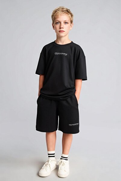 DeFacto Oversize Printed Modal Shorts with Pockets for Boys H3108A826Sm
