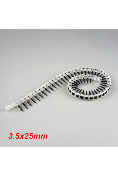 Choice M3.5 25mm 50pcs Black Self-Tapping Screws, Plastic Strips, Drywall Con...