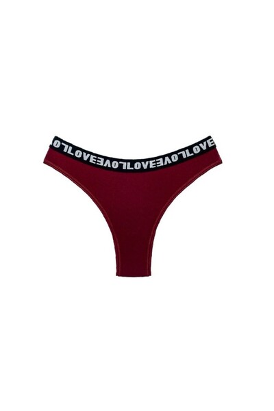 HUNEX UNDERWEAR Βραζιλία Γυναικεία Βαμβακερά Μπορντό 676BOR, Μέγεθος XL