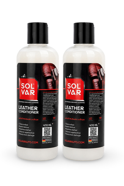 SOLVAR Combo 2PCS Leather Conditioner 470ml – Cleans, Nourishes & Protects Ca...