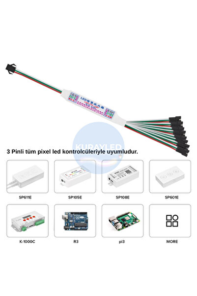 Kurayled 8 Port Pixel Led Sinyal Tekrarlayıcı & Amplifikatör (Repeater)