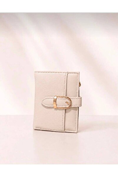 Generic Brand Women's Wallet with Buckle Closure and Card Holder