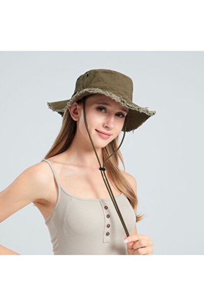 STARSTAR Bucket hat cotton foldable 56-60cm UV hiking/camping.