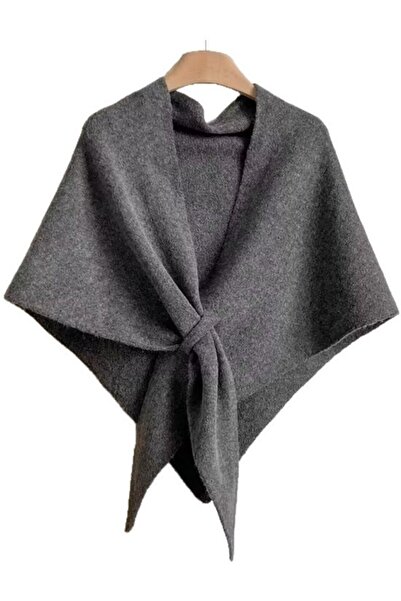 STARSTAR Women's warm winter scarf shawl dark gray elegant.