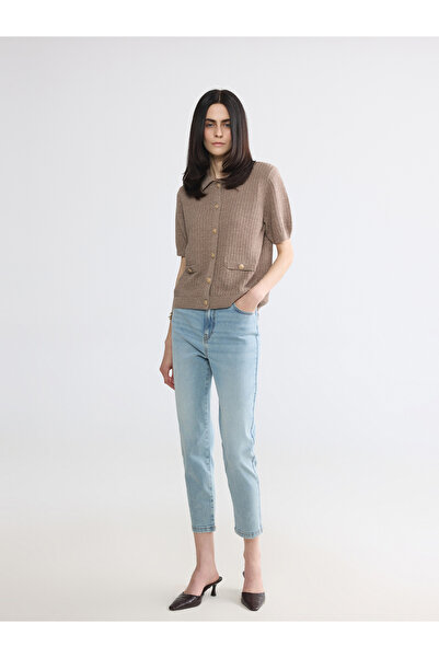 LC Waikiki Blugi de damă slim mom cu talie elastică