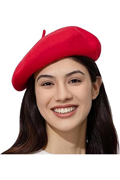 STARSTAR Basque hat, classic French beret, women's wool vintage artist one si...