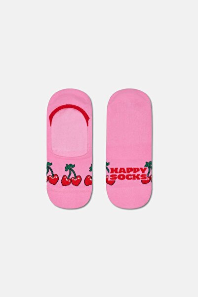 Happy Socks - Pink Cherry Patterned Ballerina Socks