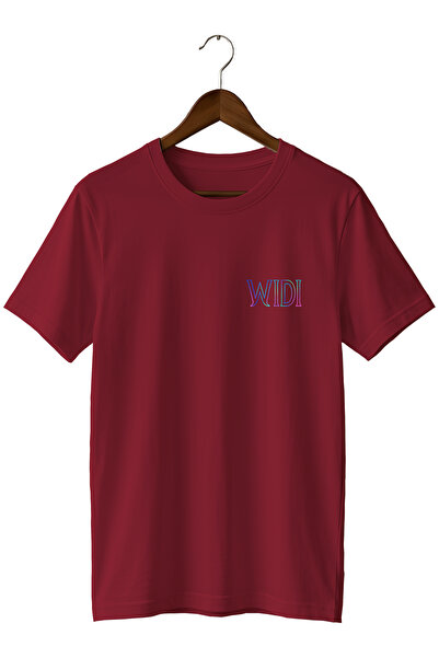 remonz Widi Minimal Logo Printed Unisex T-Shirt Cotton Crew Neck Basic Casual...