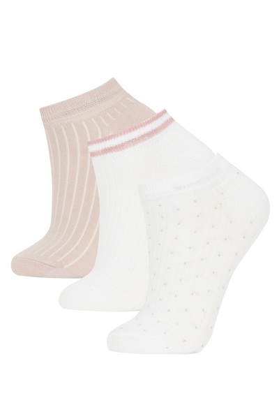 DeFacto Damen 3-teilige Baumwollstiefel Socken A4940AXNS
