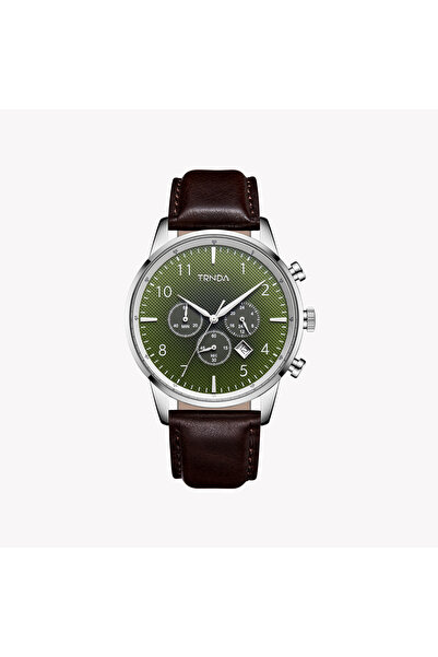TRNDA Men's Stainless Steel Watch, Seaweed Green Dial | Trn-43mm