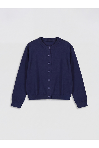 LC Waikiki Cardigan tricotat pentru fete cu guler rotund