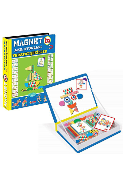 SORA GROUP 1550 Dıytoy, Magnet Mind Games - Creative Shapes / 3-8 Years Old