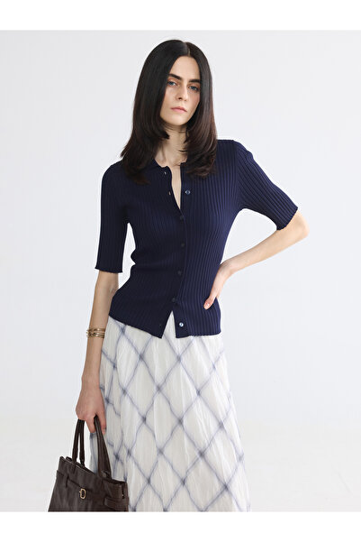 LC Waikiki Cardigan tricotat de damă cu guler polo