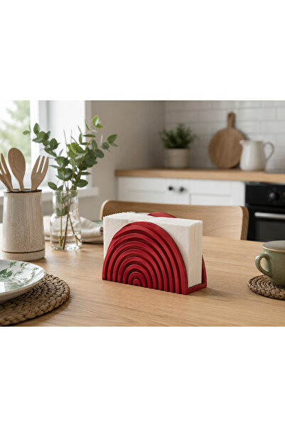 Lunera Accessories Crescent Napkin Holder Decorative Desktop Napkin Holder Mo...