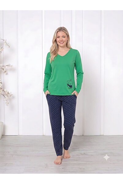 Ryam Mooda Women's 95% Cotton 5% Lycra Combed Cotton Pajama Set – Long Sleeve...