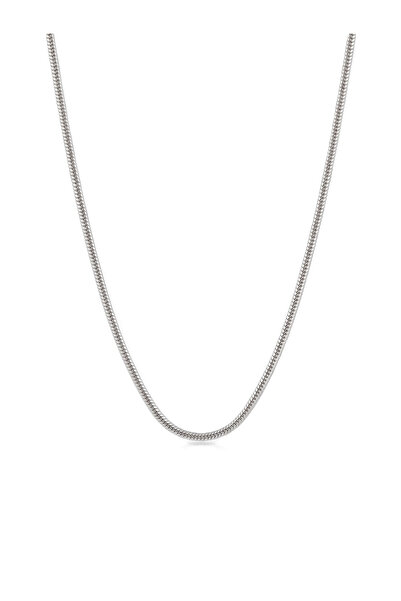 ÖZÇTAKI 316L Stainless Steel Gold Silver Simple Unisex Necklace 45+5 cm Minim...