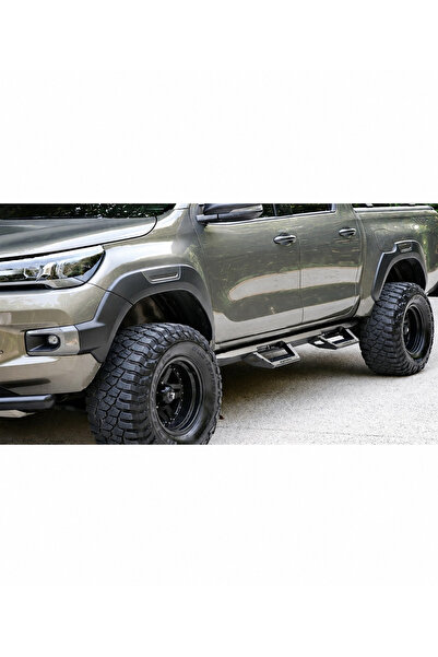 TMZ Garage Volkswagen Amarok 2022+ Ayak Basma Platformlu Demir Yan Basamak Se...